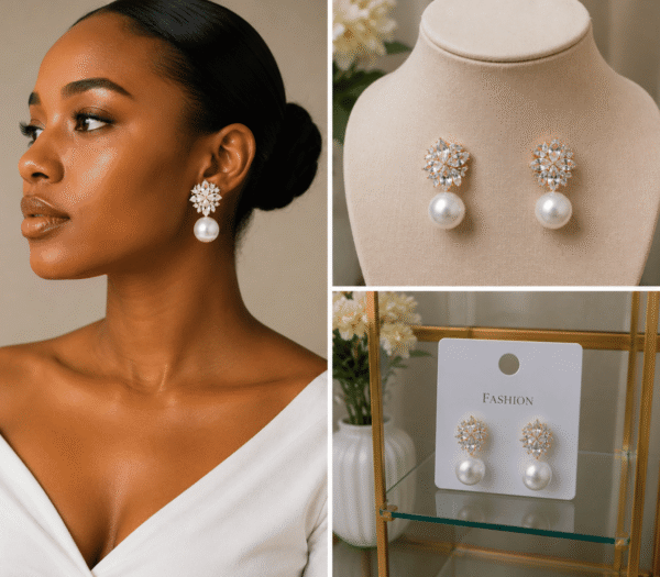 Elegant Pearl Earrings.