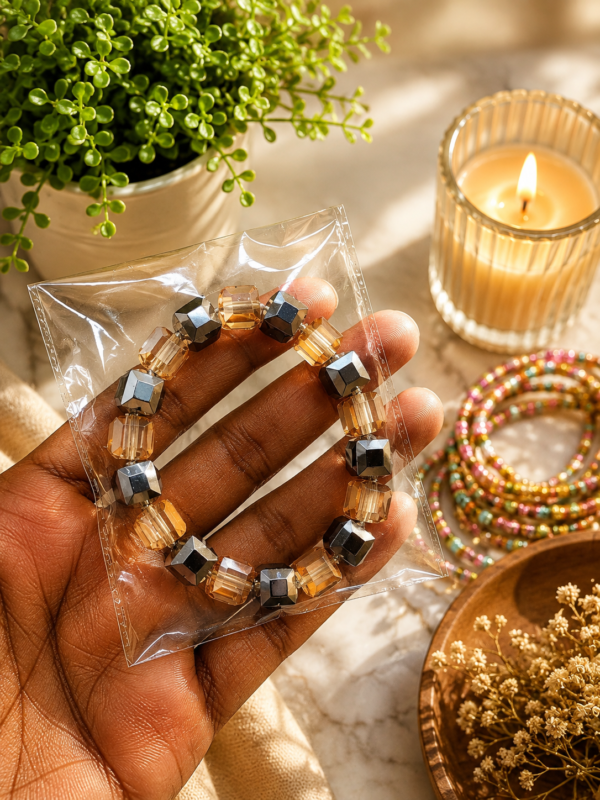 Beautiful Multicolour Crystal Beaded Stretch Bracelets