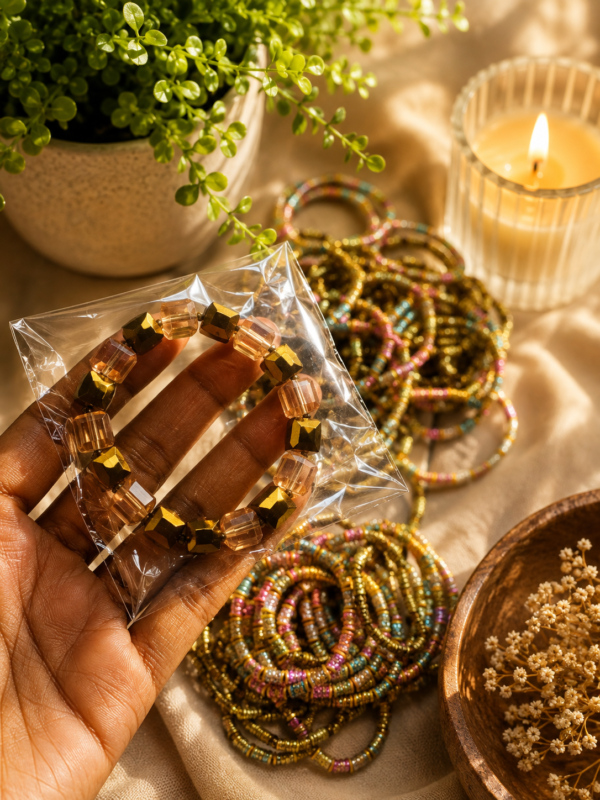 Beautiful Multicolour Crystal Beaded Stretch Bracelets