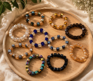 Beautiful Multicolour Crystal Beaded Stretch Bracelets