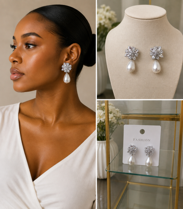 Elegant Pearl Earrings.