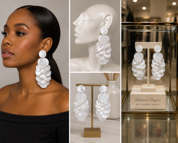 Beautiful Elegant Drop Down Earrings