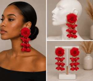 Fashionable Elegant Drop Earrings.