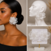 Elegant Round Floral  Earrings.